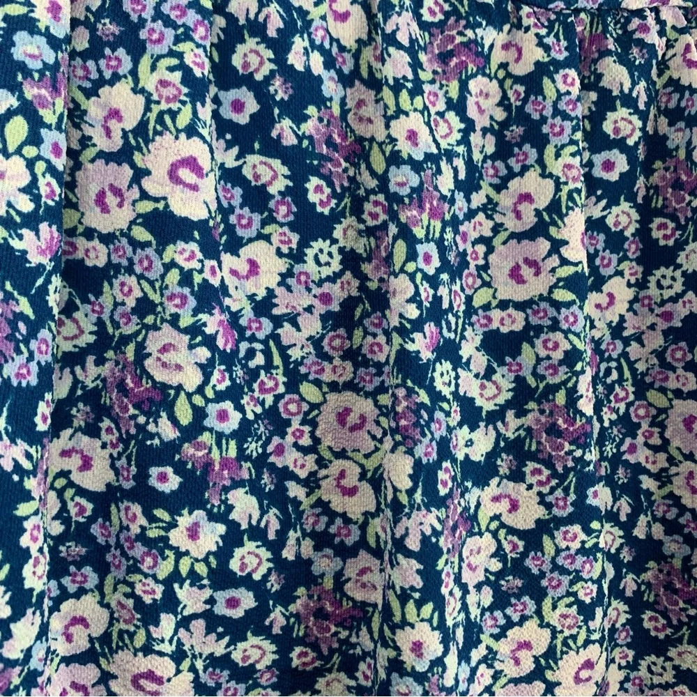 NWT Speechless Kids Navy/Lavender Floral Skirt, Size 16 - Picture 4 of 9